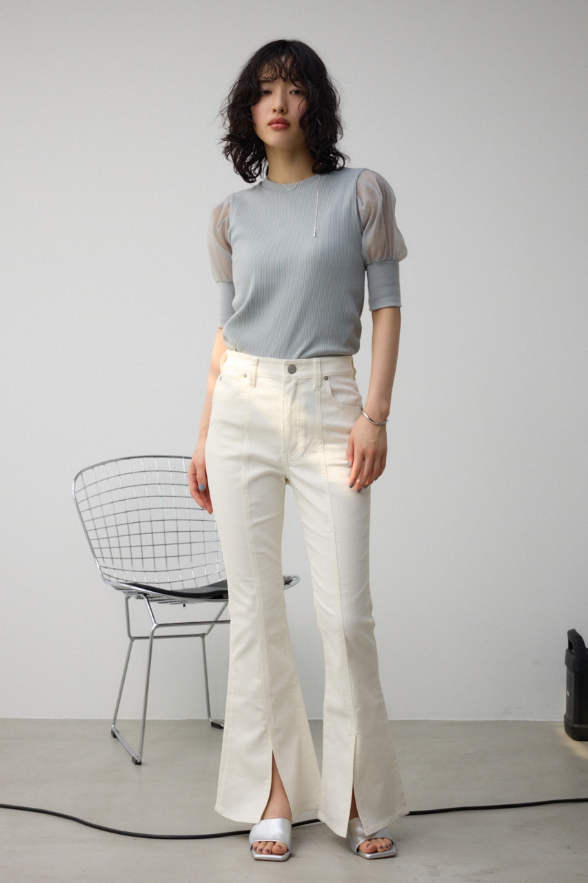 センタースリットカラーフレアパンツ｜WOMEN｜250HSG31-267C｜AZUL BY
