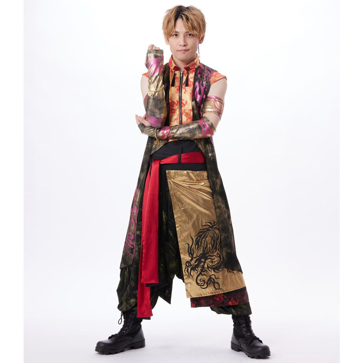 暴太郎戦隊ドンブラザーズ h.NAOTO 桃谷ジロウ ゴールドラップスカート