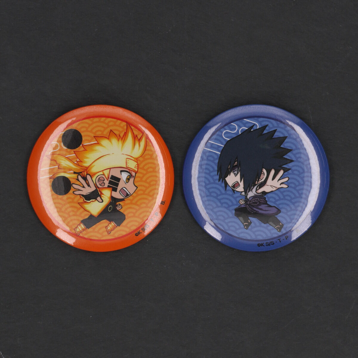 NARUTO ナルト疾風伝 J-WORLD 缶バッジ イタチ サスケ 2点セット