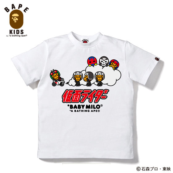 A BATHING APEコラボ 仮面ライダー Tシャツ#5 KIDS | 仮面ライダー