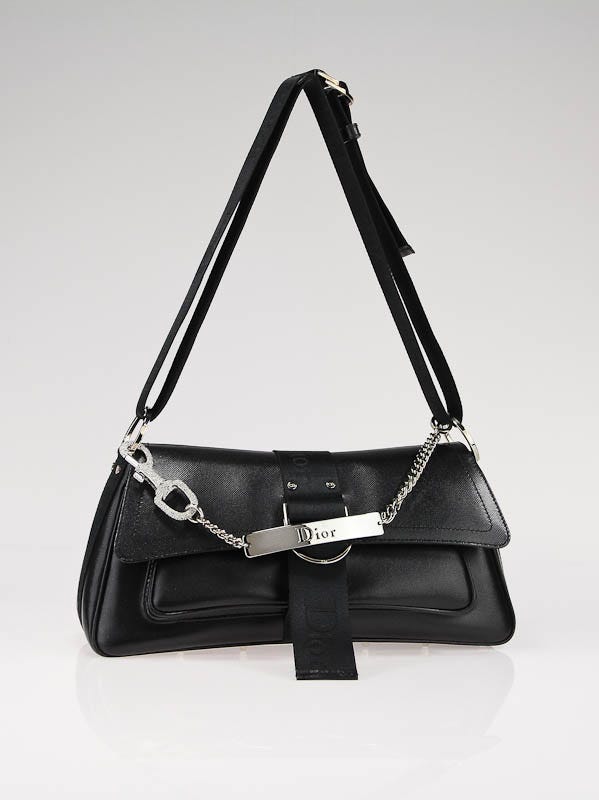 Christian Dior Black Coated Canvas Hardcore Shoulder Bag | Yoogi's