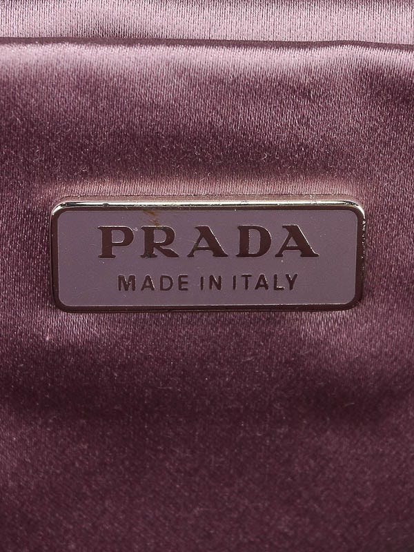 Prada Petalo Borsa Mano Satin/Lizard Evening Bag B10882 | Yoogi's