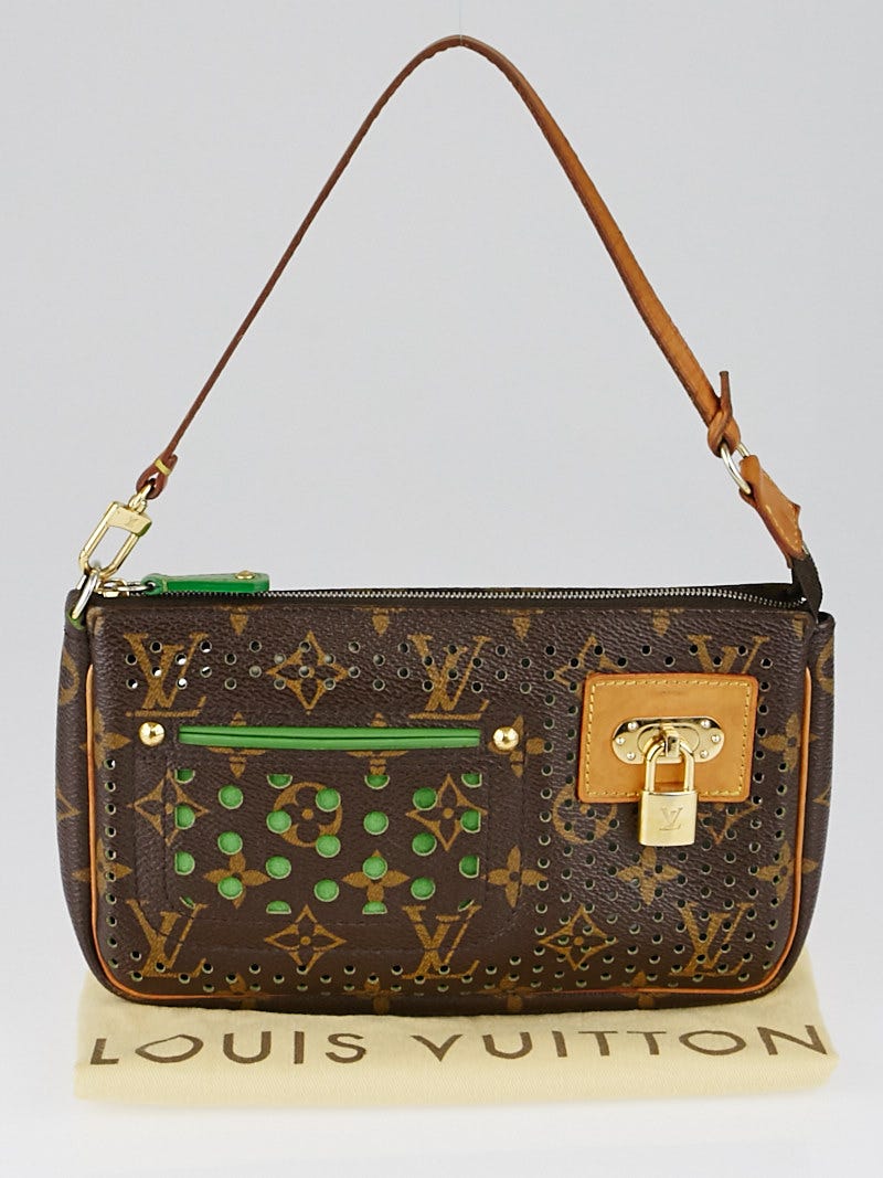 Louis Vuitton Limited Edition Monogram Perforated Green
