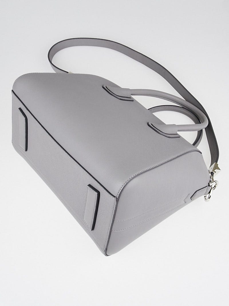 Givenchy Pearl Grey Sugar Goatskin Leather Small Antigona Bag