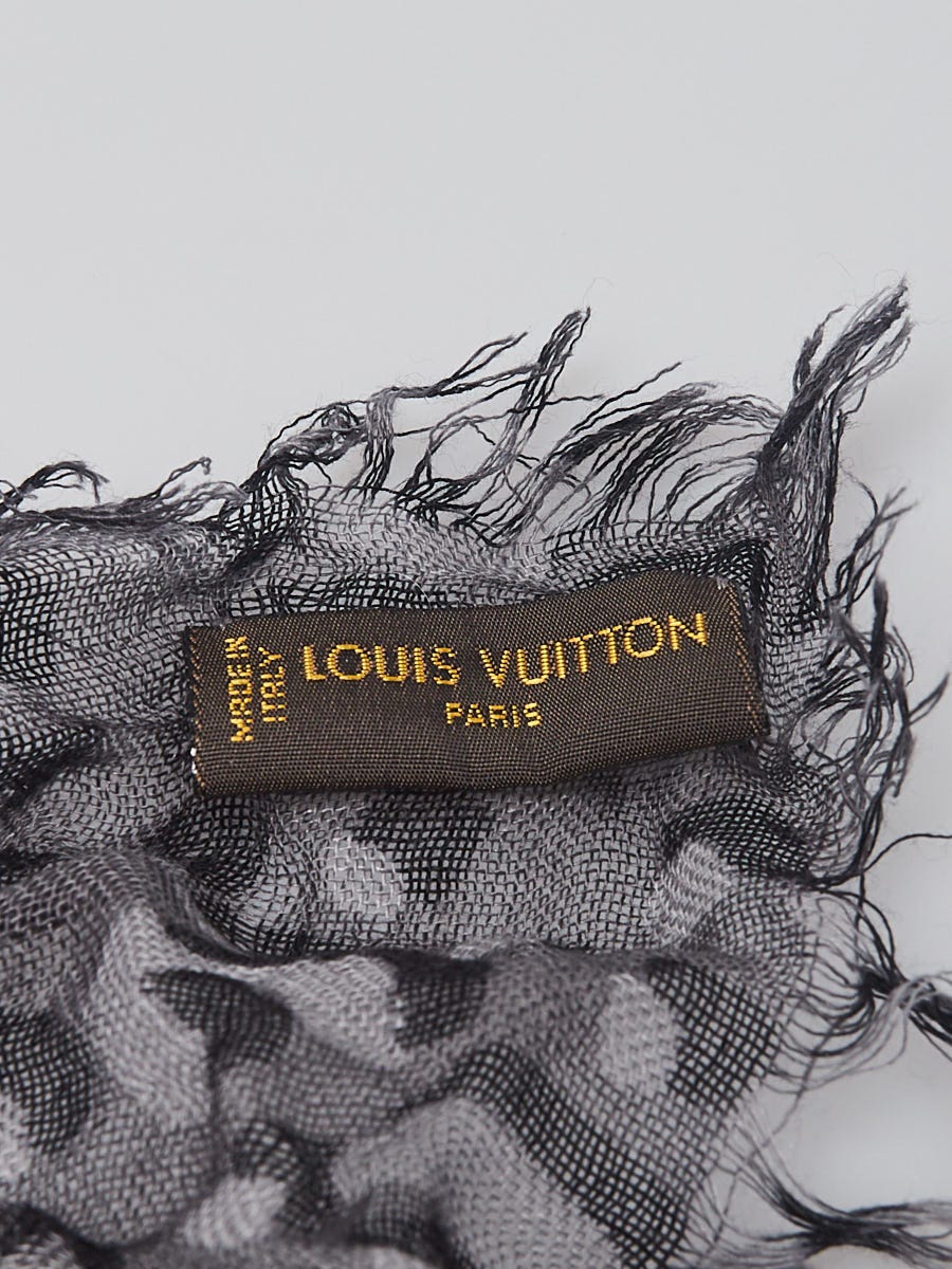 Louis Vuitton Anthracite Cashmere/Silk Stephen Sprouse Leopard