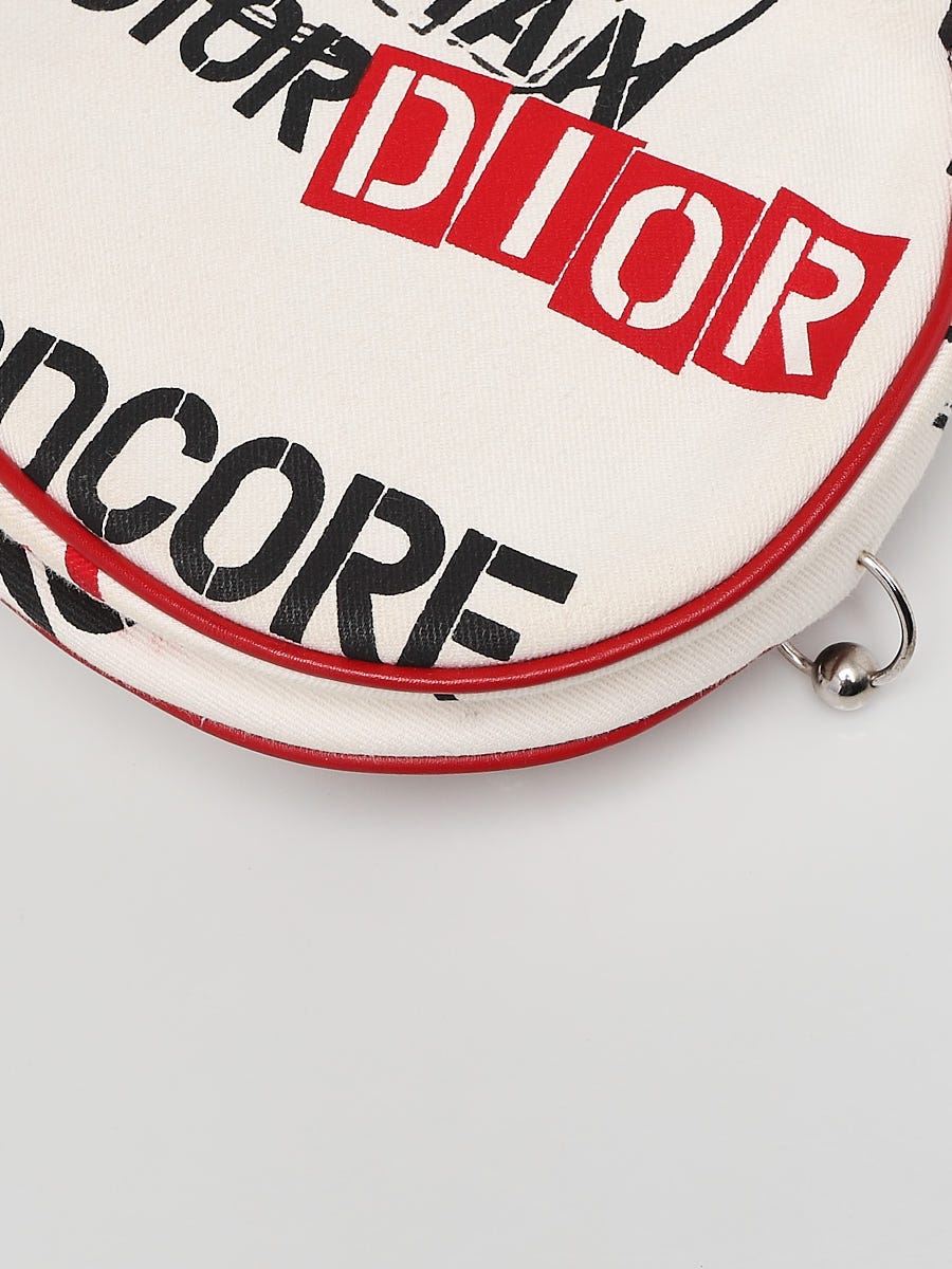 Christian Dior Limited Edition Hardcore Print Canvas Saddle Bag