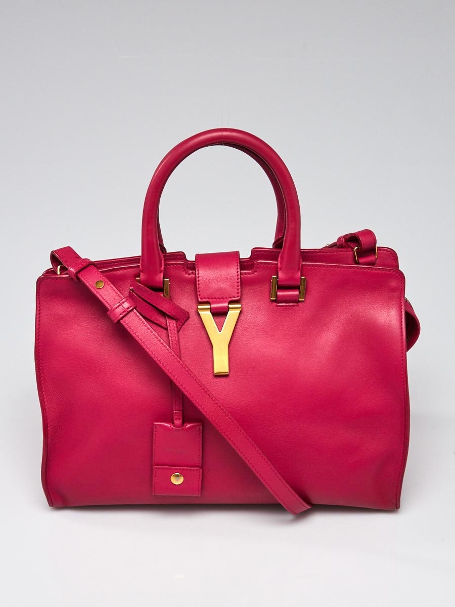Yves Saint Laurent Pink Leather Small Cabas ChYc Bag | Yoogi's Closet