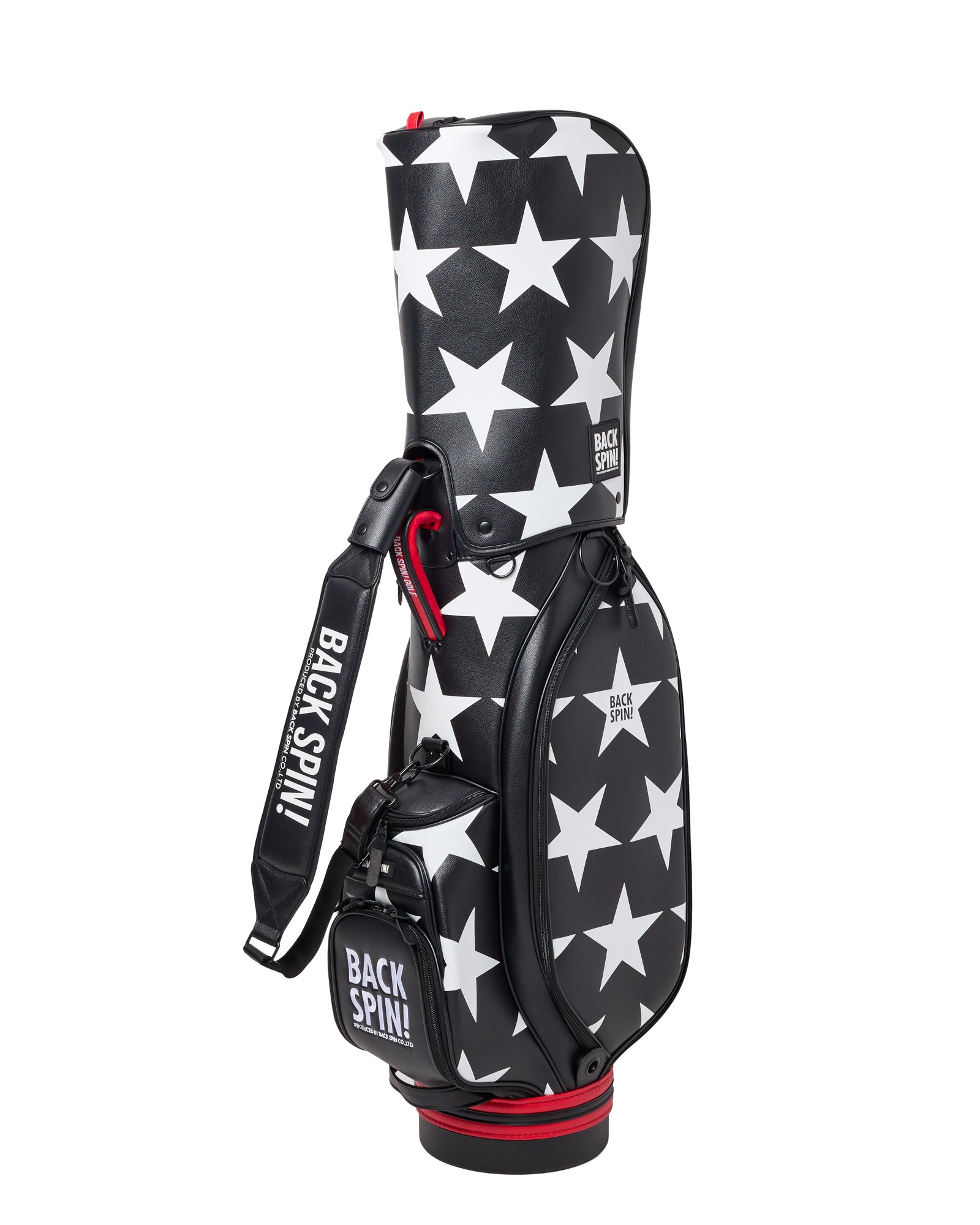 お年玉セール BACK SPIN 星柄 ゴルフバッグ BACK SPIN!】カート