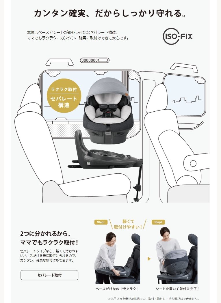 新品】THE S ISOFIX エッグショック ZA-670 グレー №N27241 | ベビー