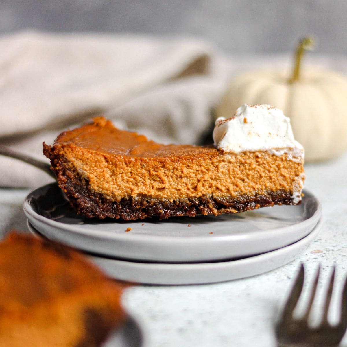Pumpkin Pie with Gingersnap Cookie Crust | Baked Abundance