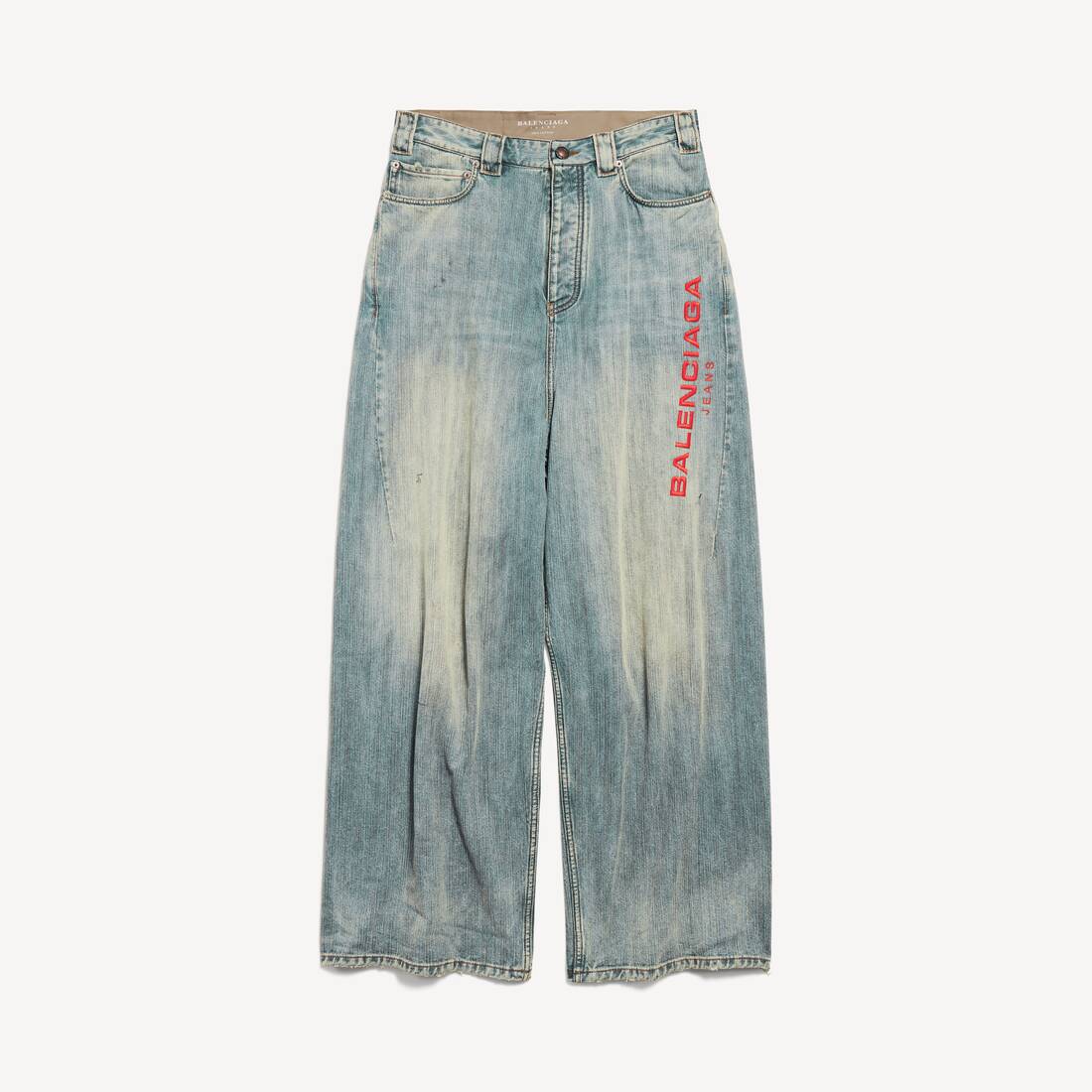 Men's Baggy Pants in Stained | Balenciaga MO