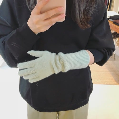 AURALEE・ベビーカシミヤニットロンググローブ | a flat shop
