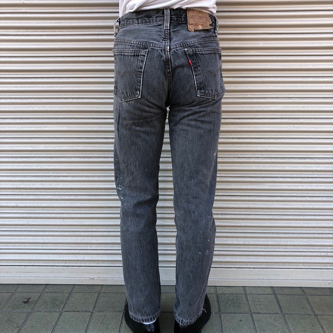 貴重 先染めブラック Levis 501 USA製 90s リーバイス ブラックデニム