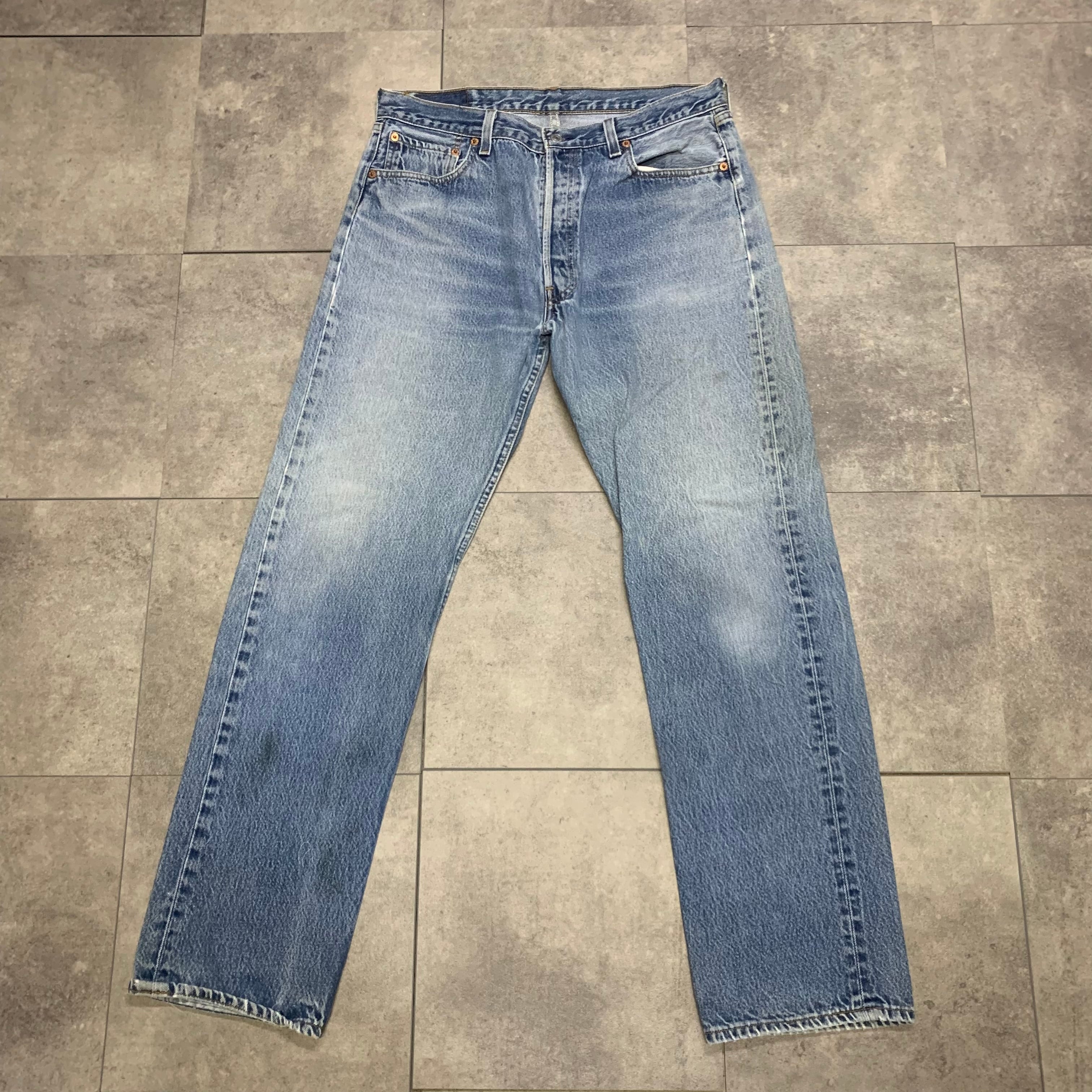 555刻印 90s USA製 リーバイス501 バレンシア工場 デニム 36×36 | 古着