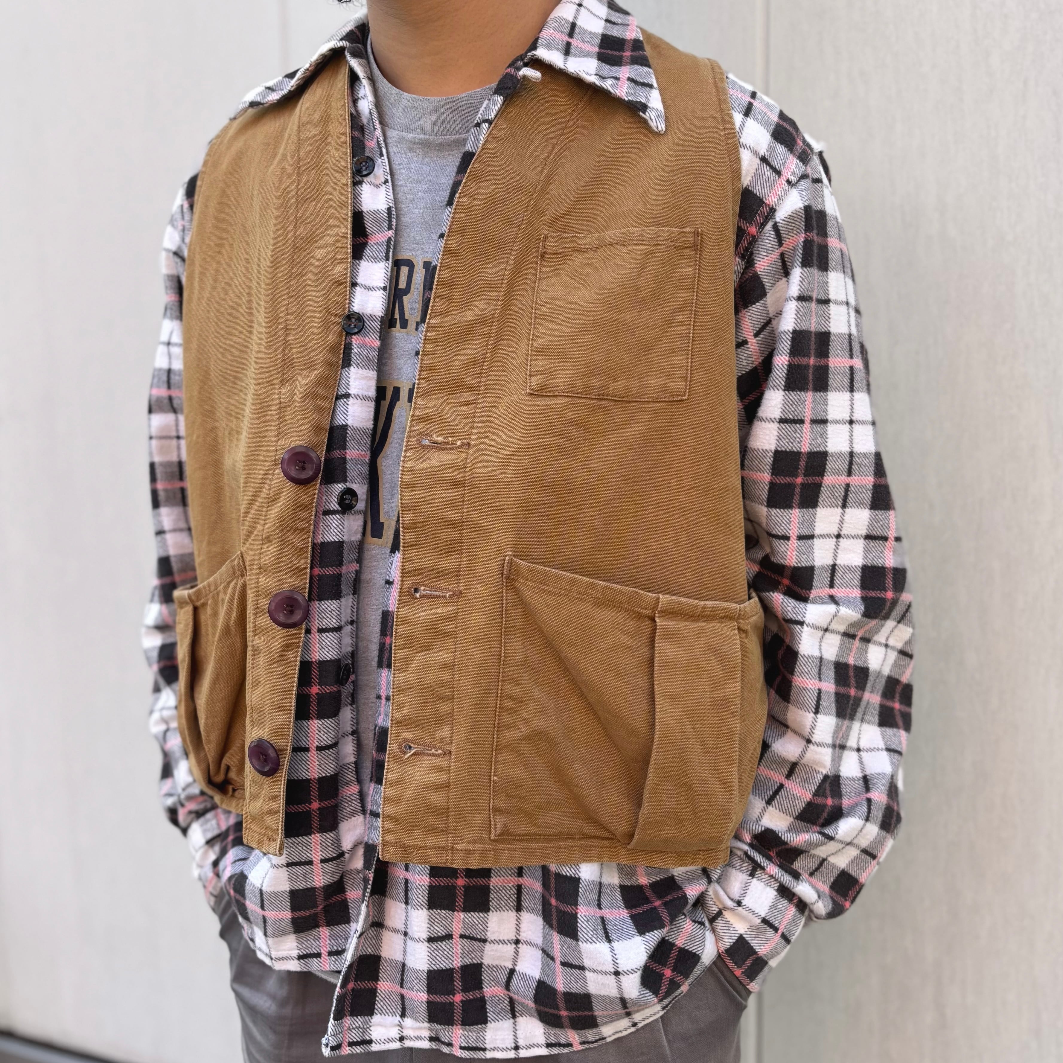 90's J.CREW Hunting Vest S / ジェイクルー Jクルー ハンティング