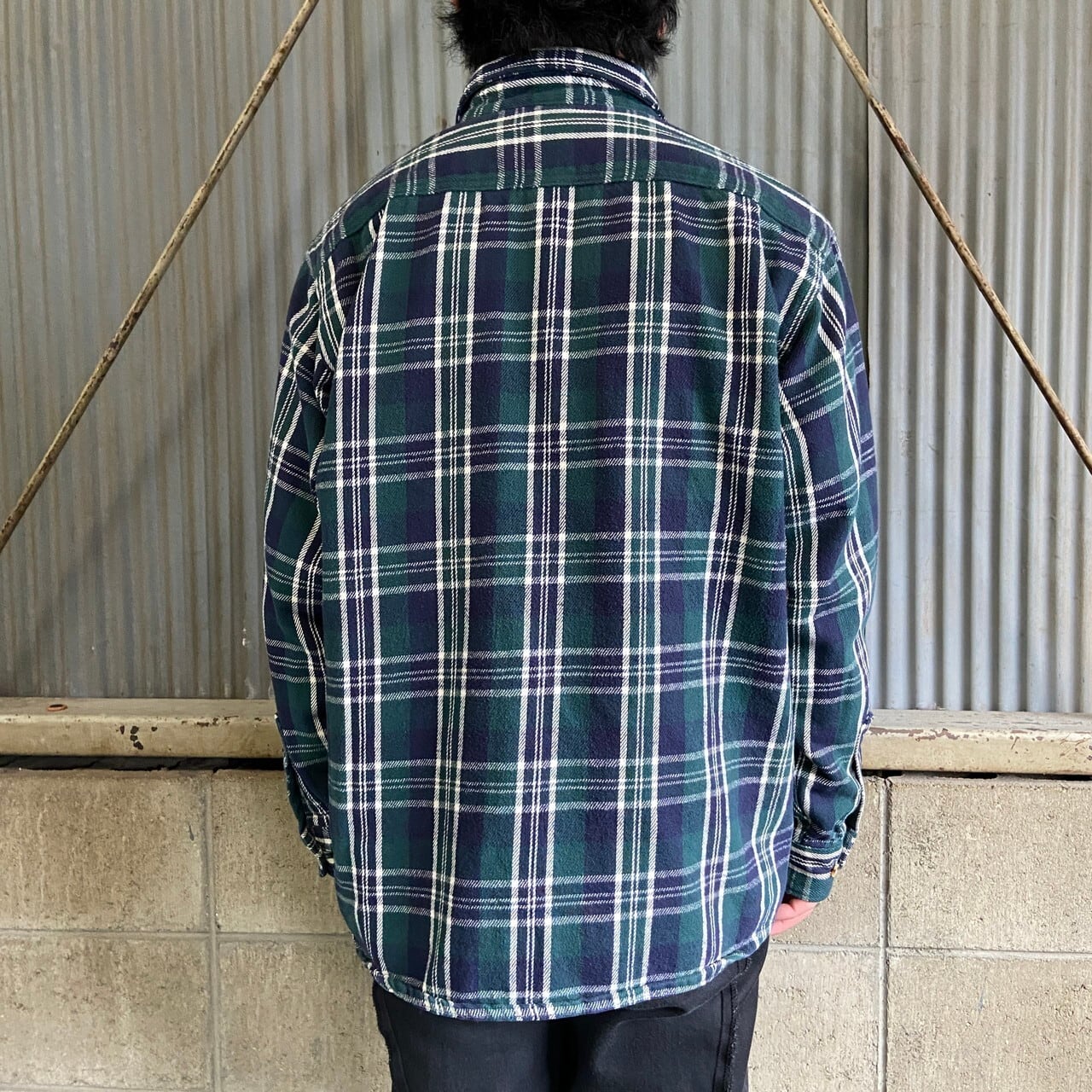 90年代 FIVE BROTHER ファイブブラザー チェック柄 長袖 ヘビー