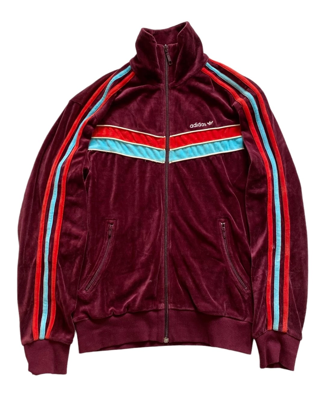 00s adidas ベロアジャージ トラックジャケット 古着 | ゆるい古着屋ichie
