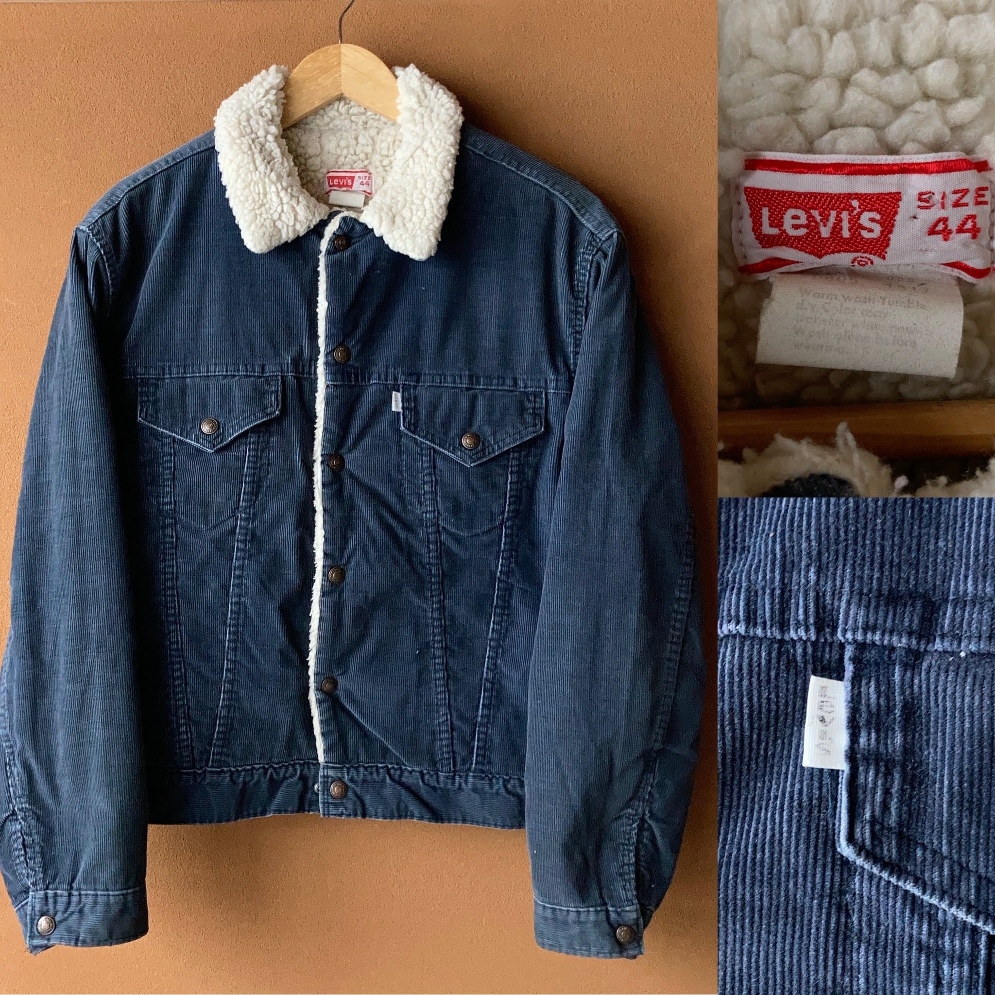 70's Levi's 70605 コーデュロイボアジャケット ネイビー SIZE 44