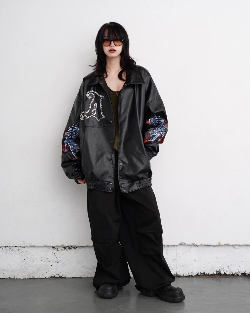 Tiger Leather jacket | チュウカタベタイ