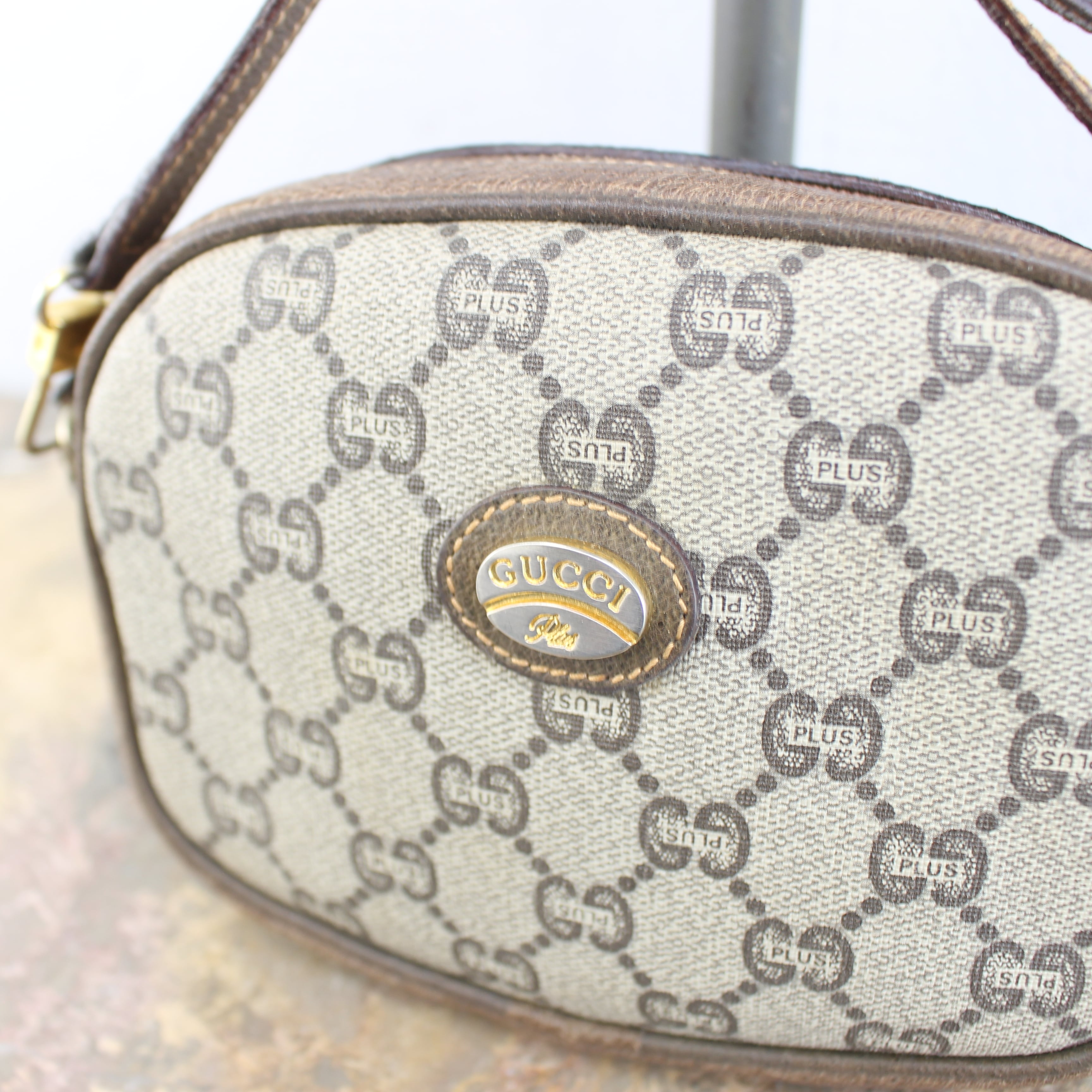 OLD GUCCI PLUS GG PATTERNED MINI SHOULDER BAG MADE IN ITALY