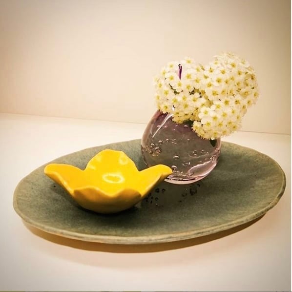 再入荷】楕円取皿(幅 21 cm)水々 | TSUNE;田中恒子の器 オンラインストア