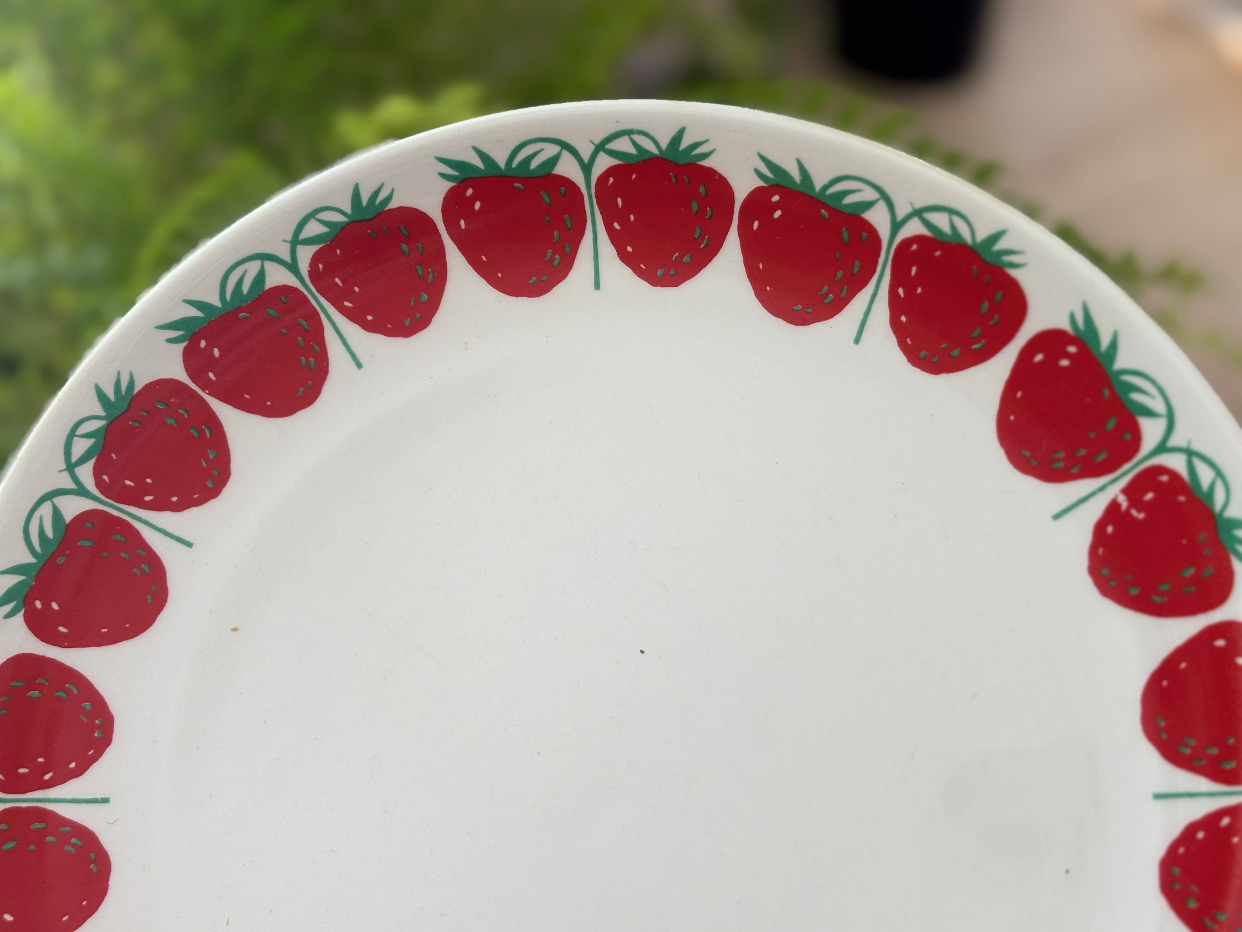 arabia POMONA mansikka 19.5cm plate | アラビア ポモナ プレート 苺