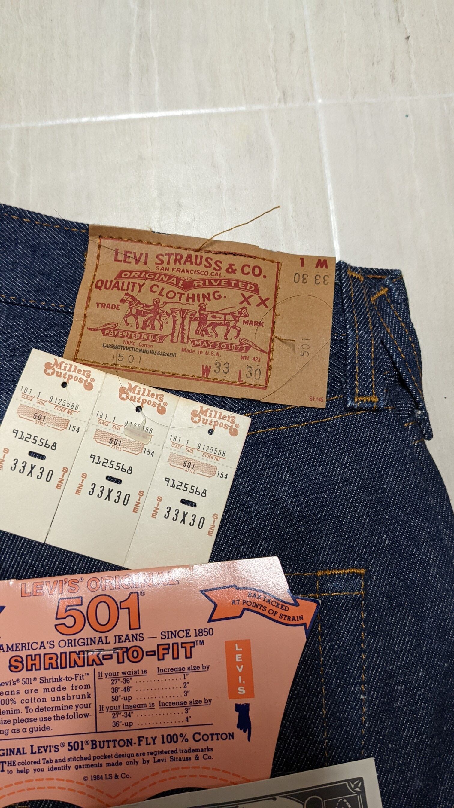 80s Levi's 501 USA製 ヒゲ アメカジ ゴールデンサイズ 80s Levi's 501
