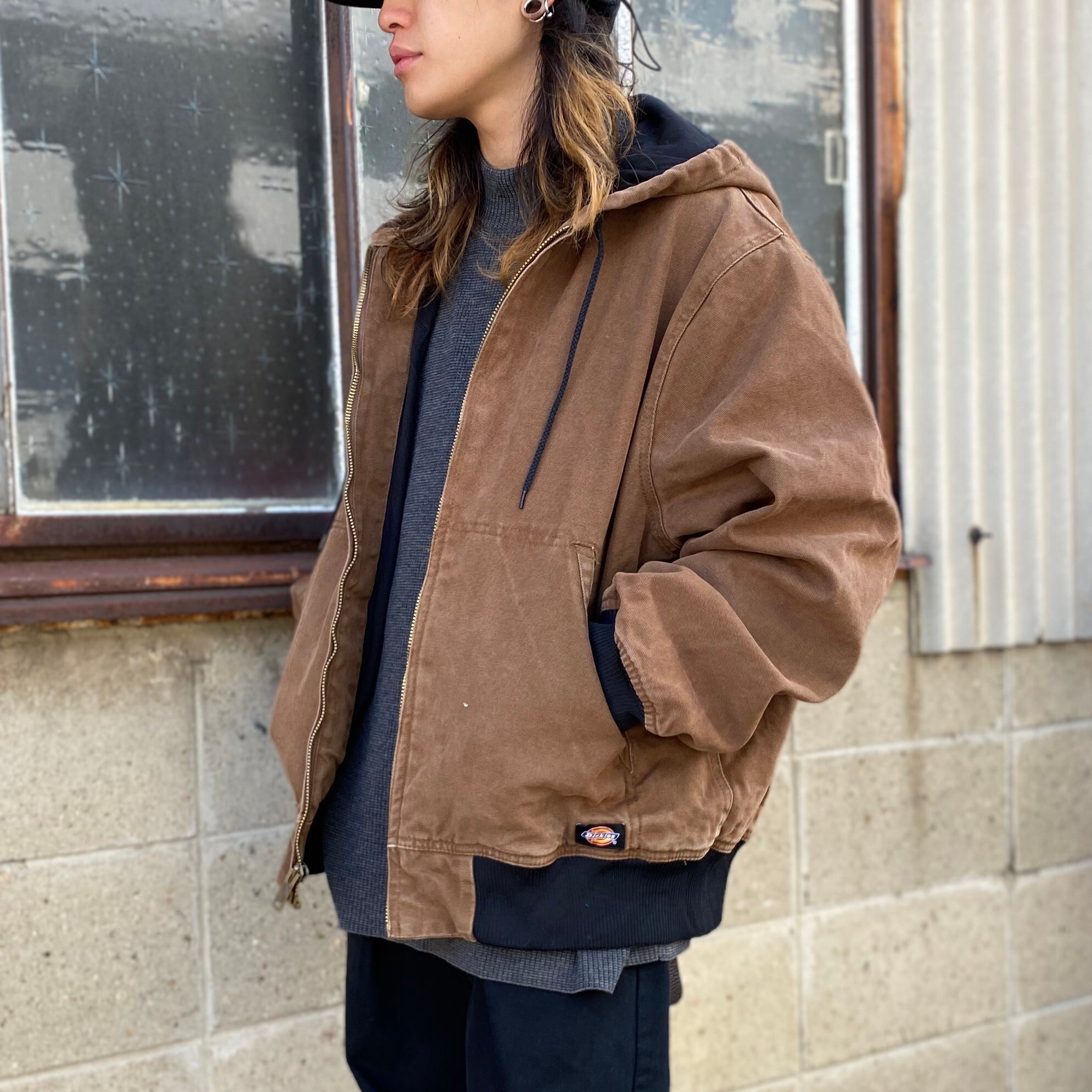 Dickies ディッキーズ アクティブジャケット型 ダック地 フルジップ