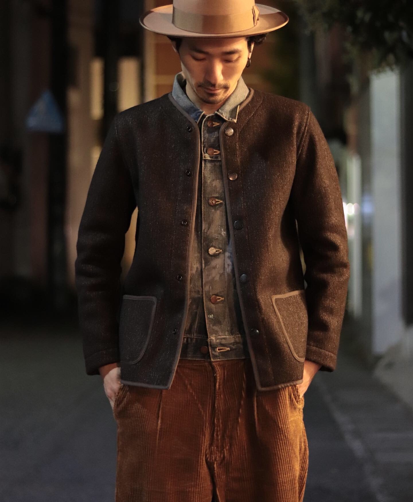 BROWN'S BEACH/ブラウンズビーチ BROWN'S BEACH NO COLLAR JACKET