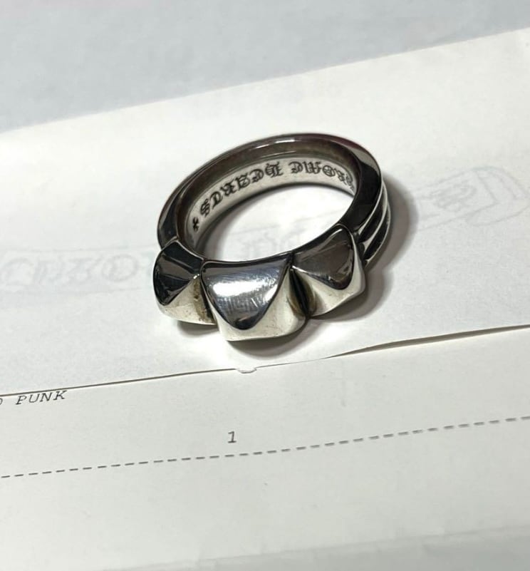 クCHROME HEARTS クロムハーツ ワックスドパンクリング 指輪