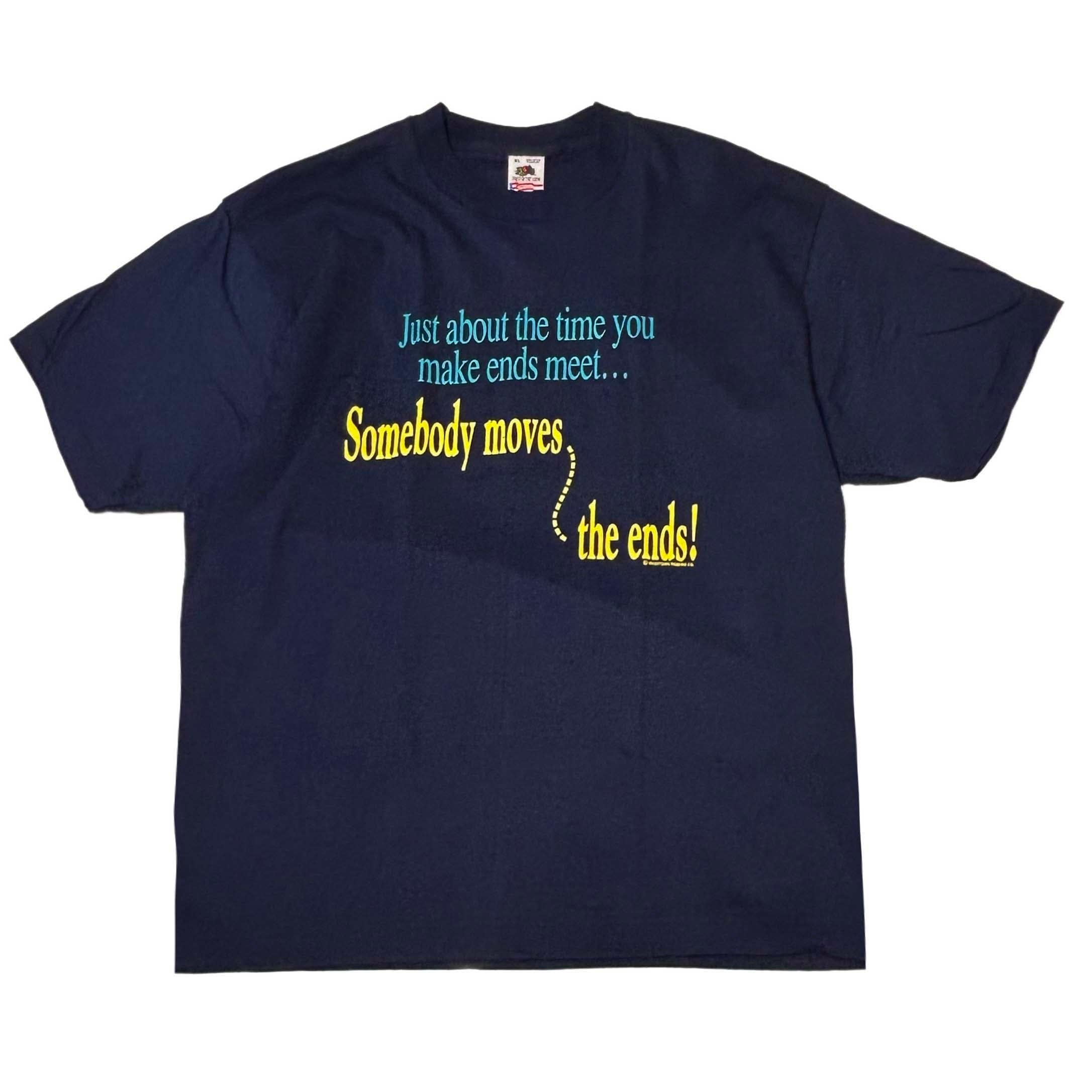 デッドストック 90s FRUIT OF THE LOOM メッセージ Tシャツ【XL