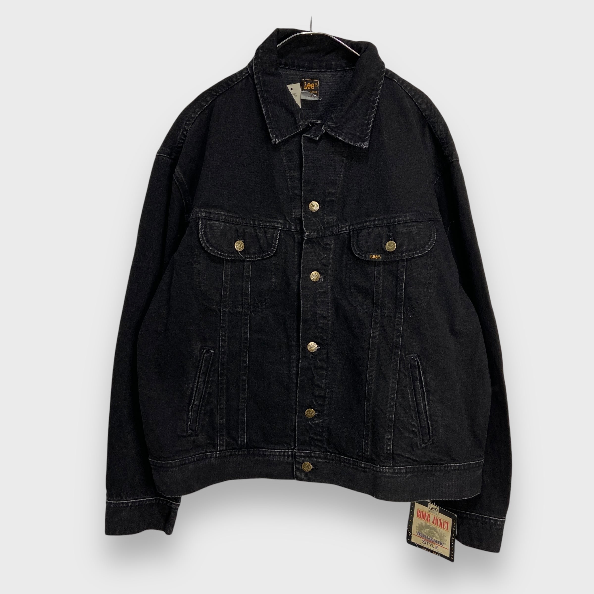 デッドストック 90s USA製 Lee ブラックデニムジャケット ツアー XL