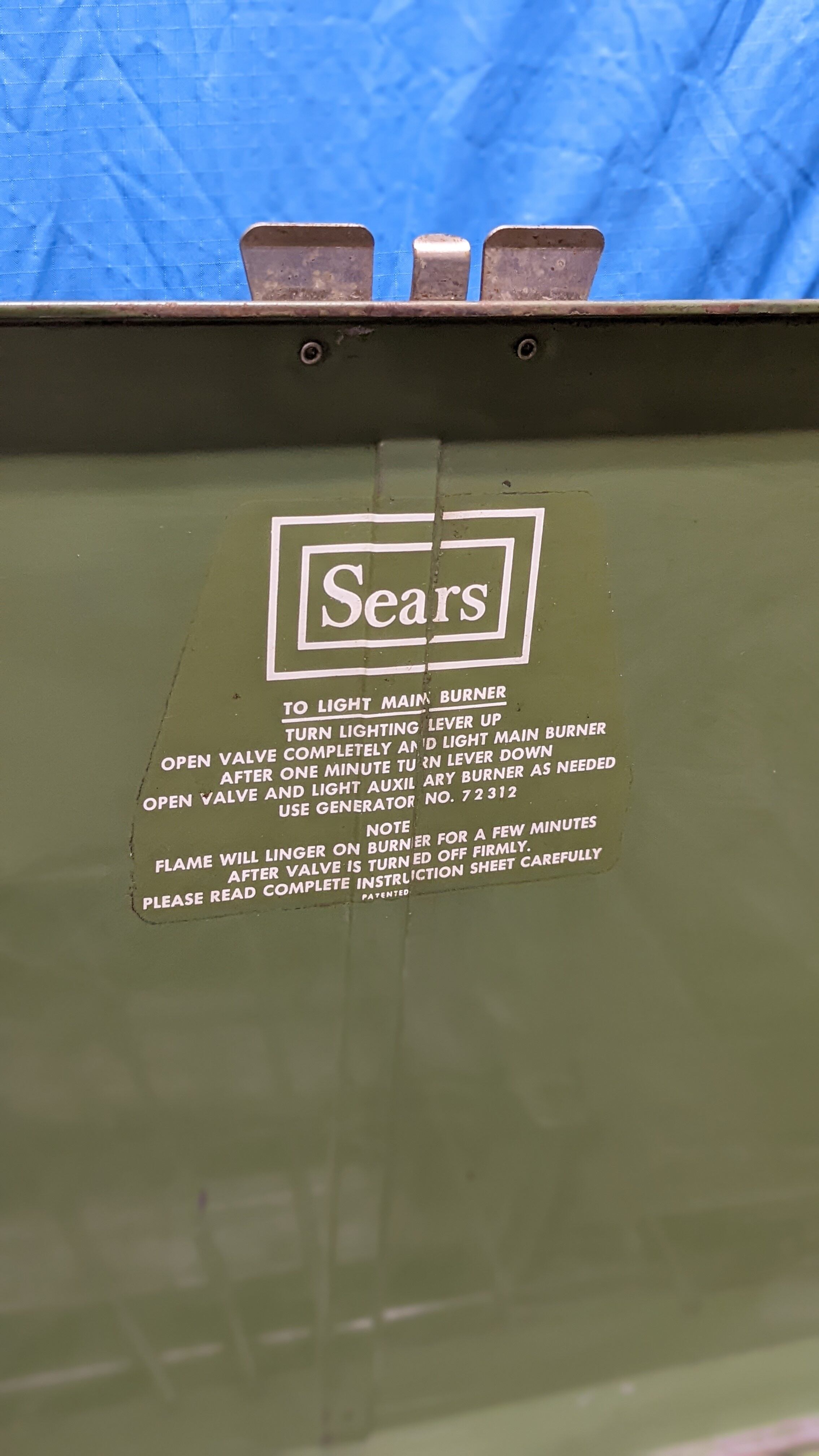 70's Vintage Sears 2barner Stove AvocadoGreen ビンテージ シアーズ