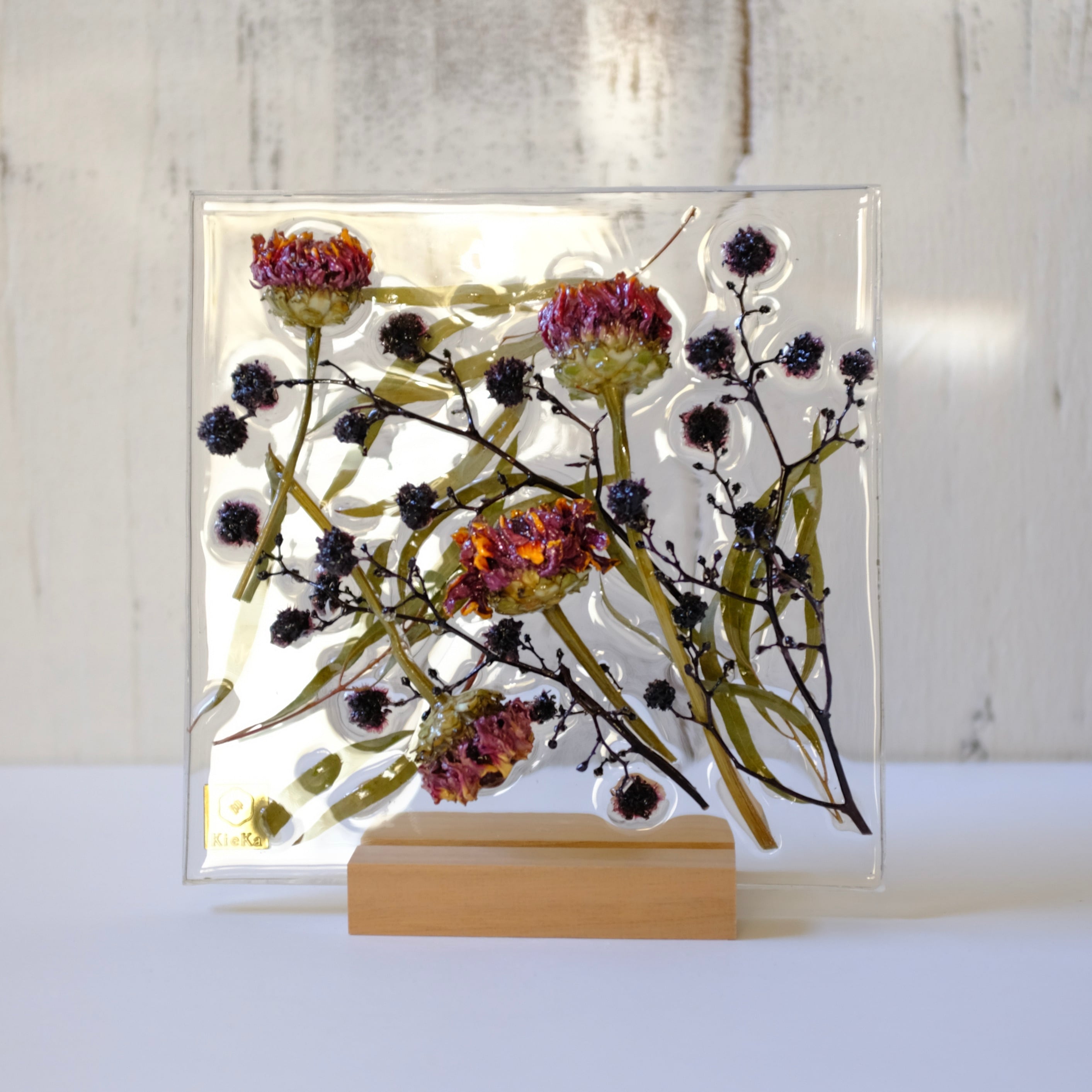 sumika dried flower square ジニアとスターリンジア | KieKa