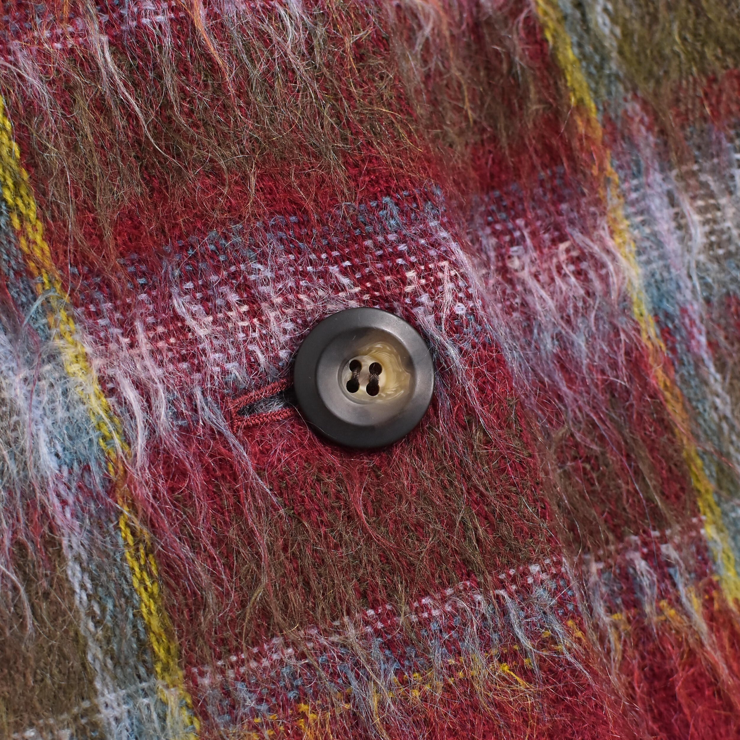 80～90s YORKLAND mohair blend check coat | 古着屋 grin days memory