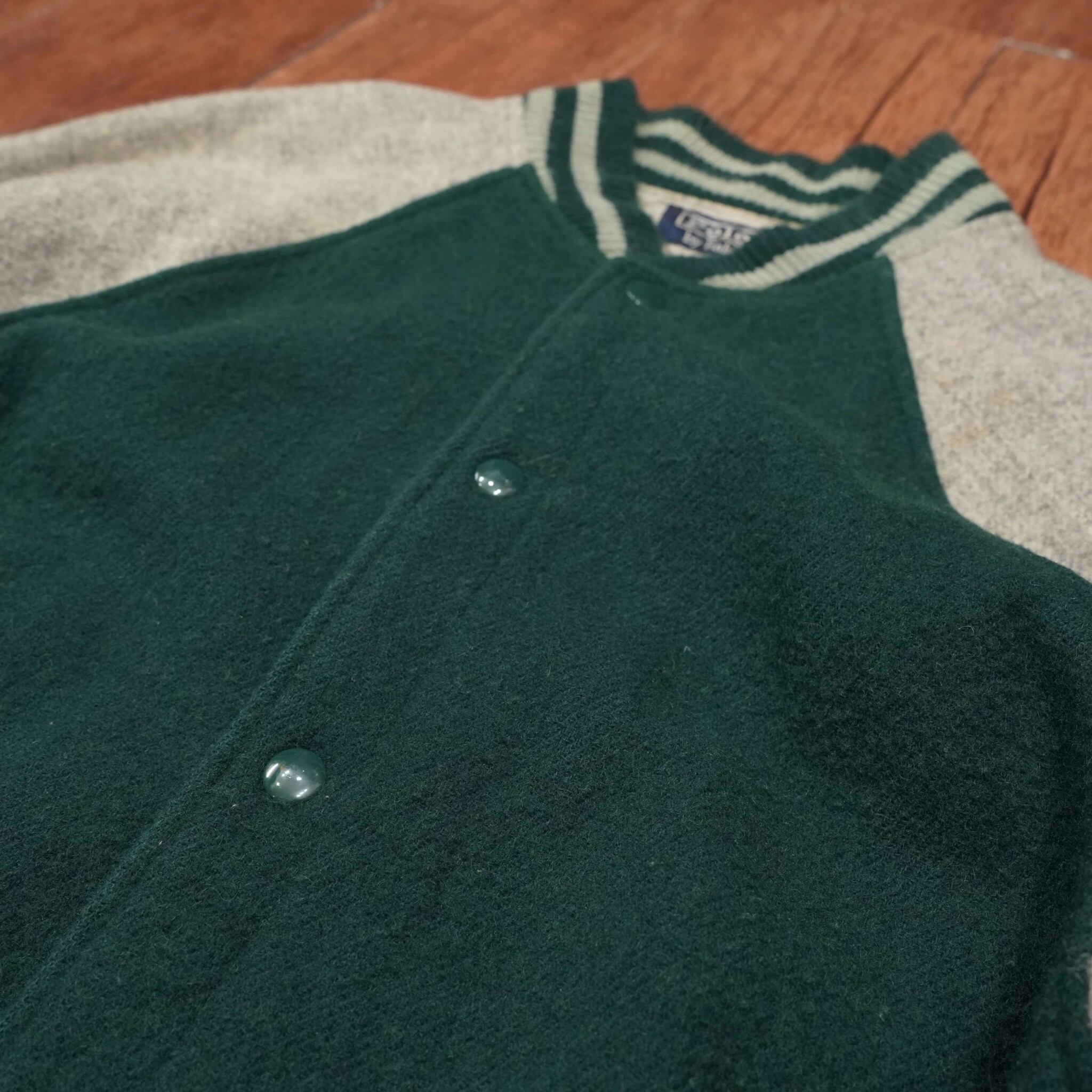 ralphlauren ウール スタジャン 無地 L/ラルフローレン 90s | 古着屋