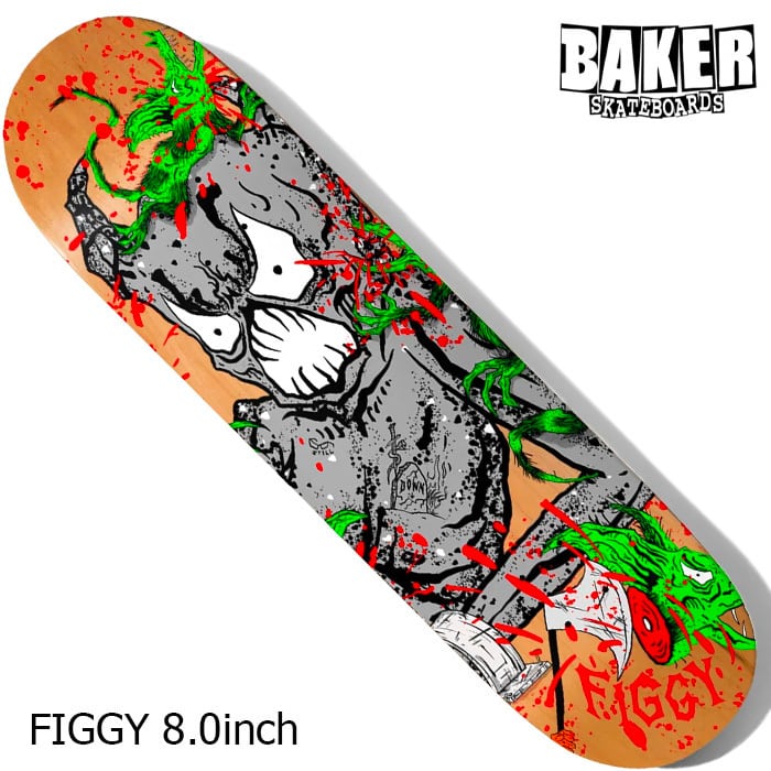 BAKER ベイカー デッキ スケボー FIGGY TOXIC RATS 8.0inch スケート