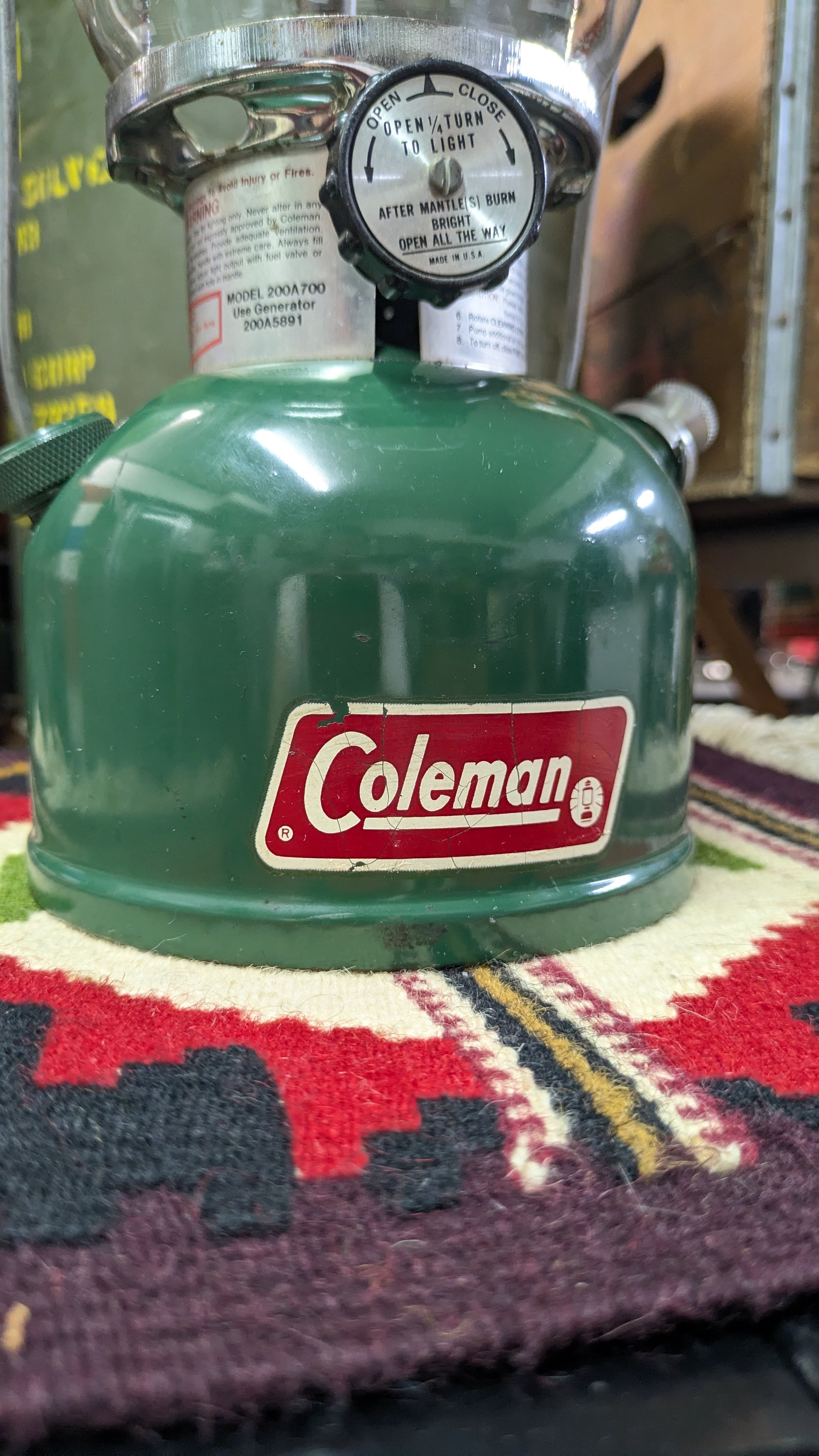 1980's Vintage Lantern Coleman 200A Lantern Green ビンテージ