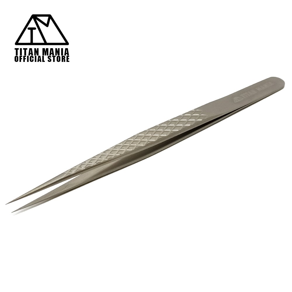 ピンセット チタン製 精密ピンセット ストレート 超軽量 頑丈 工具 DIY