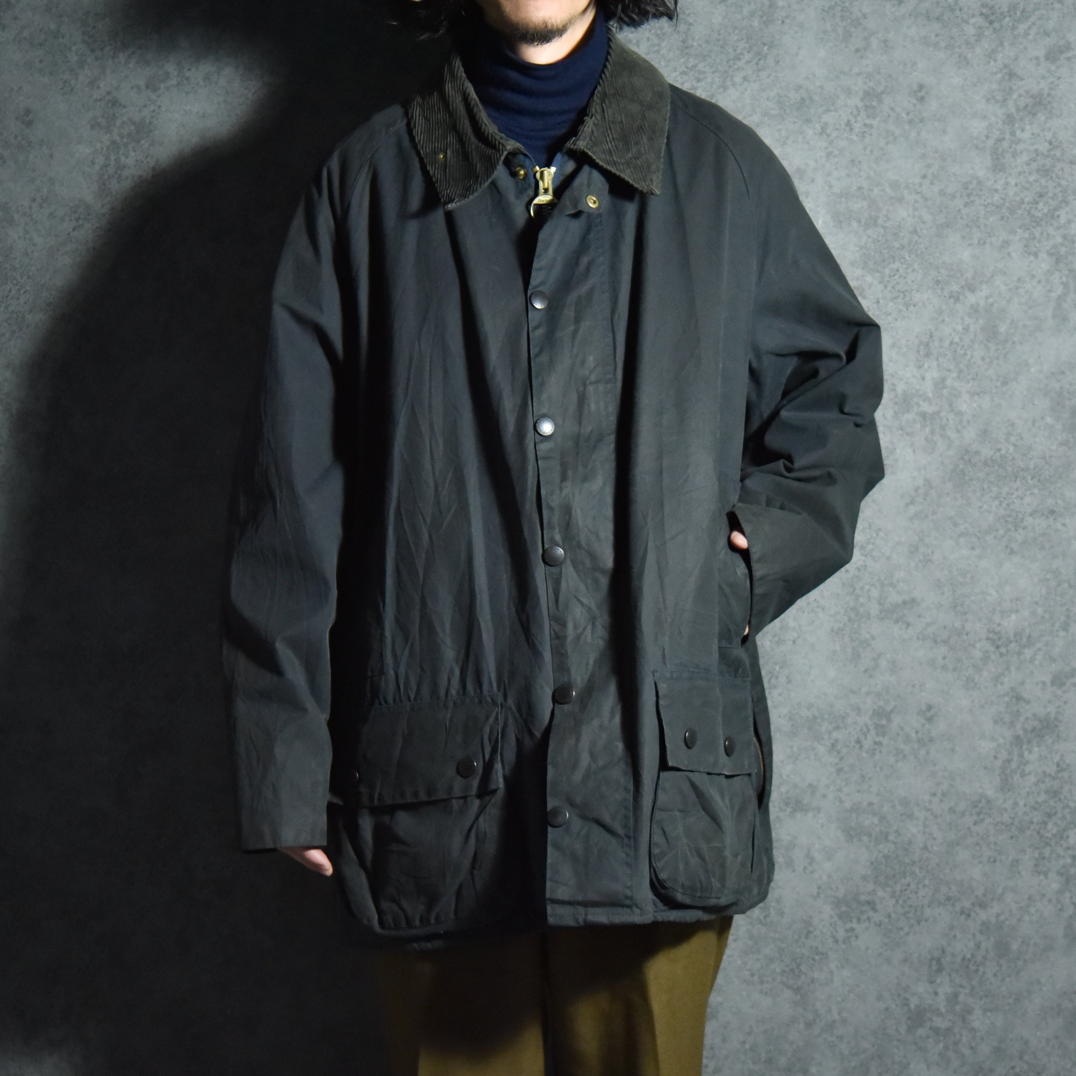 90s Barbour BEAUFOAT Size50 バブアー ビューフォート 3ワラント 50