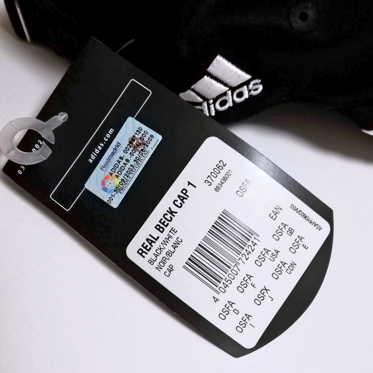 レアル・マドリード 2003 adidas キャップ デヴィッド・ベッカム