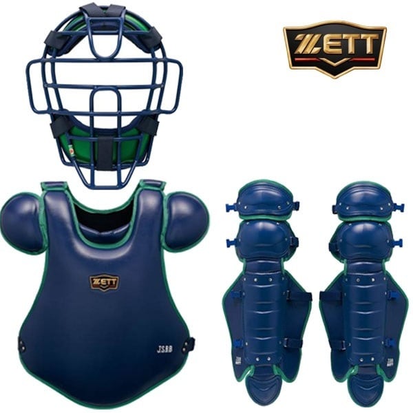 ZETT キャッチャー用プロテクターセット JSBB 大人用 ネイビー ZETT