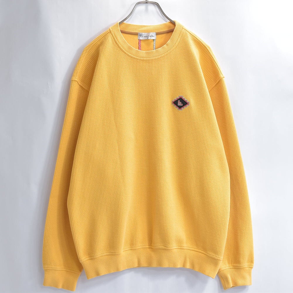 90s 日本製 santa fe サンタフェ 刺繍入り 切り替えデザイン ワッフル