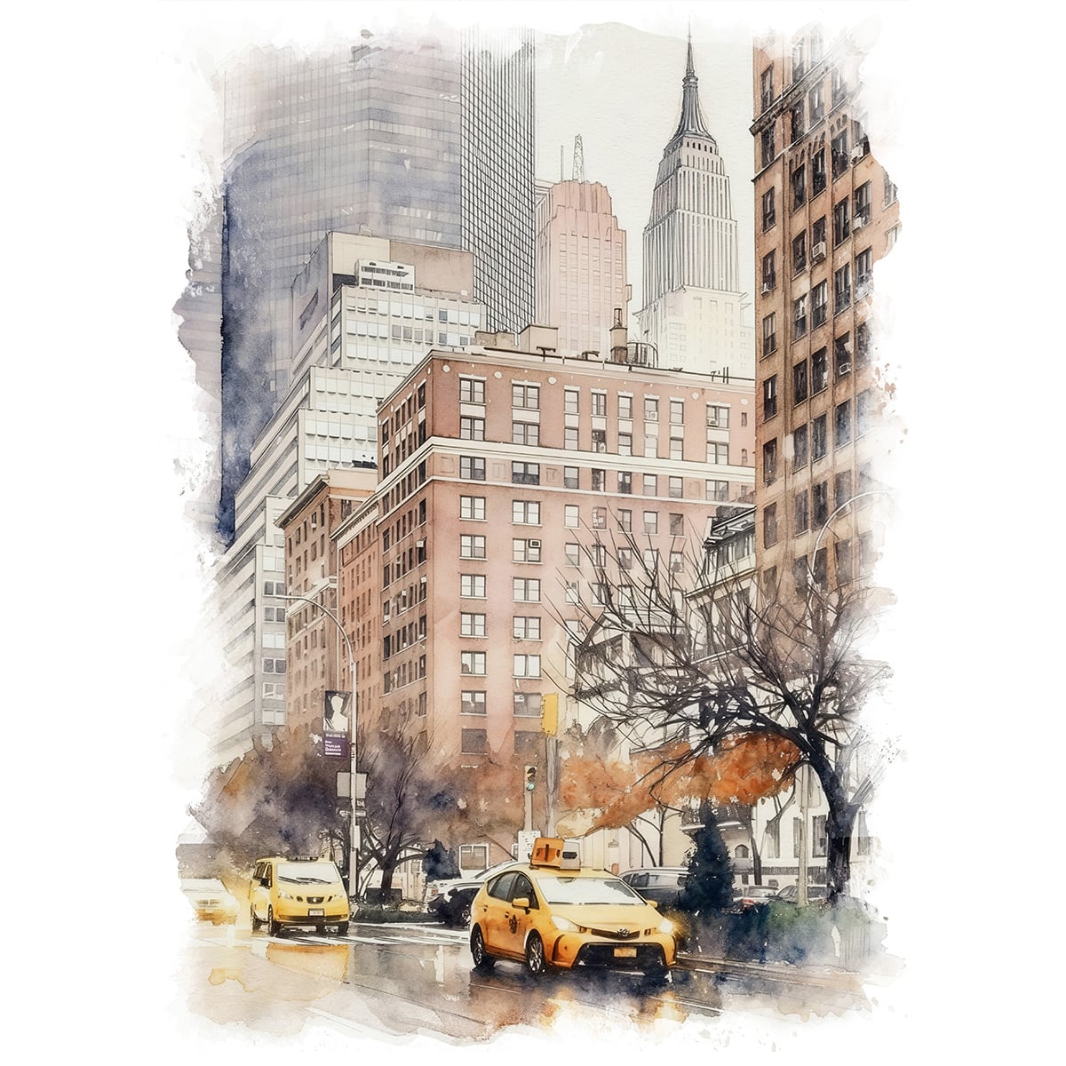 絵画⑥ ニューヨーク New York マンハッタン 風景画 油絵 2012 New