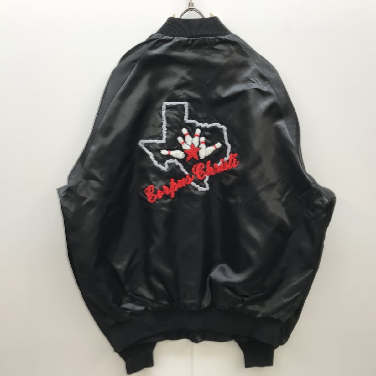 WESTARK USA 90年代 USA製 光沢サテン ナイロンスタジャン 刺繍