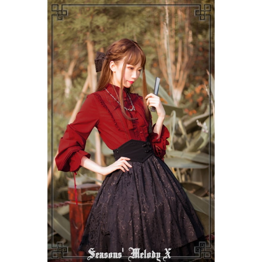 SEASONZ コンカフェ 衣装 華ロリ スカート チャイナ風 高級 豪華