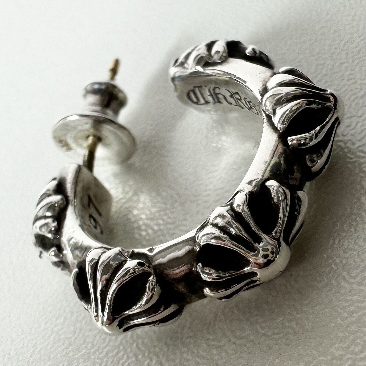 Chrome Hearts CHクロス フープピアス SV925 14K 【公式通販】