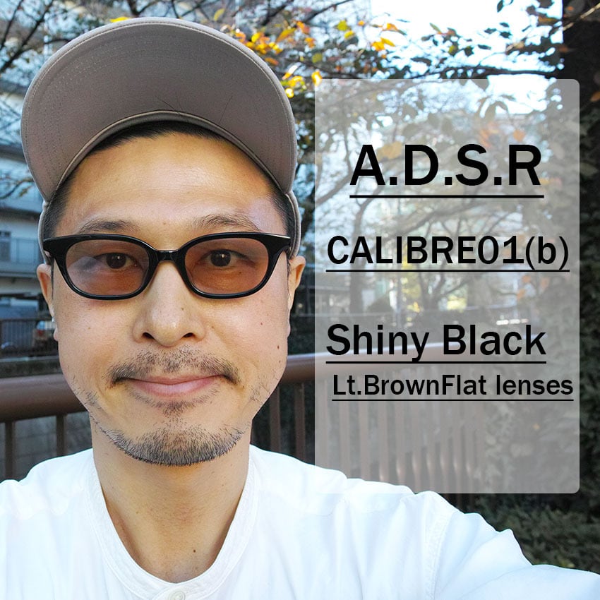 A.D.S.R. / CALIBRE 01(b) Shiny Black - Lt.Brown Flat lenses