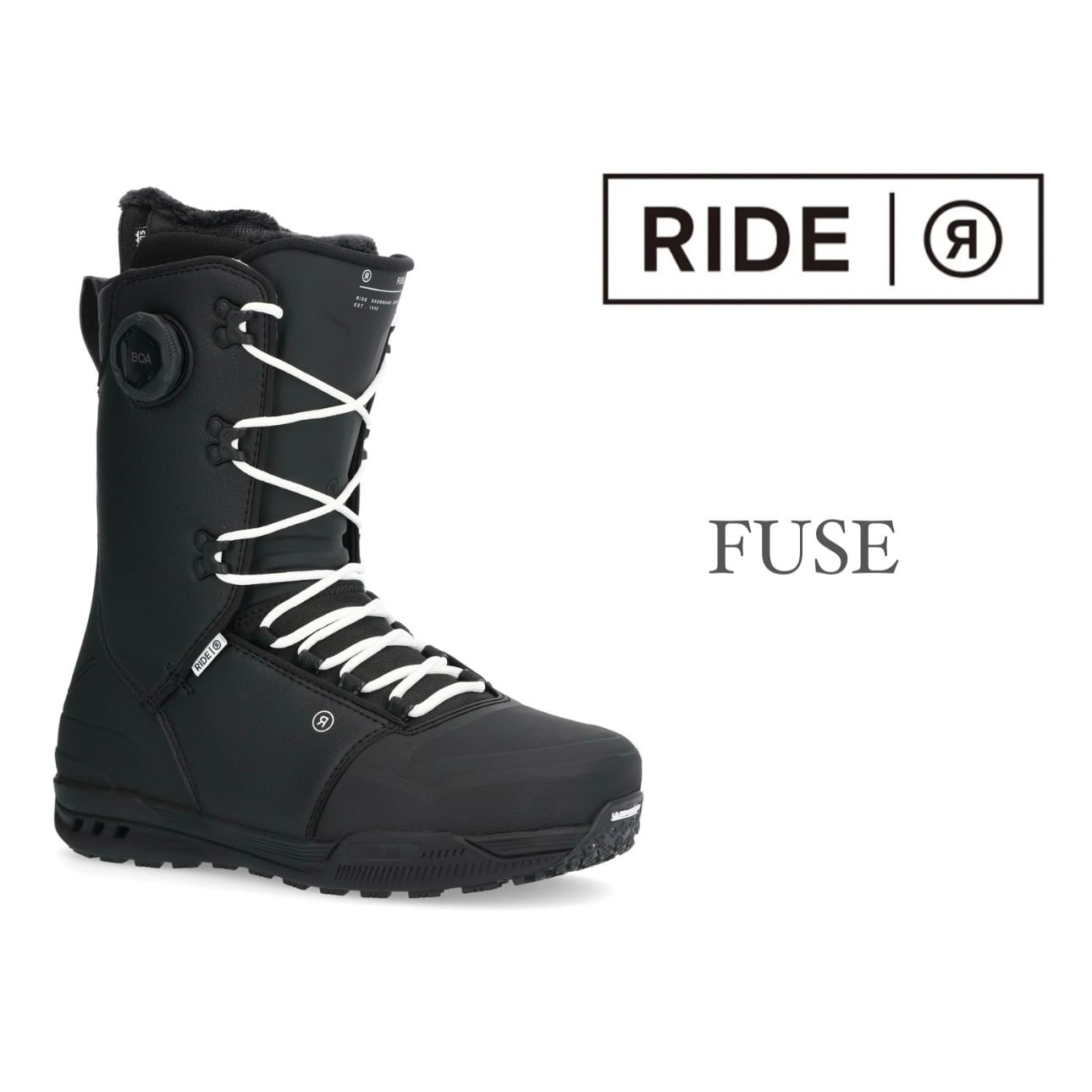 24-25モデル . RIDE .『 FUSE 』. Black . ライド . ヒューズ