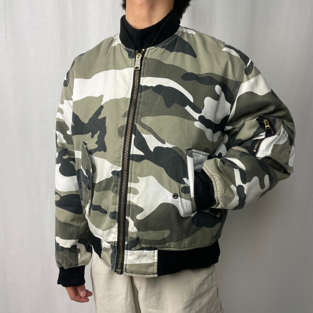 FOSTEX GARMENTS MA-1タイプ フライトジャケット シティーカモ メンズM